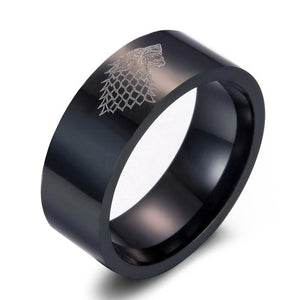 Game of Thrones Ice Wolf Men Rings