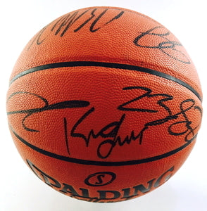 Cleveland Cavaliers 2014-15 Team Autographed Basketball - Sports Memorabilia