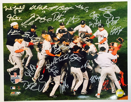 Boston Red Sox 2007 World Series Team Autographed 16x20 Photograph - Baseball Memorabilia