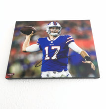 Josh Allen Buffalo Bills Facsimile Autograph 11x14 Canvas Print Wall Art