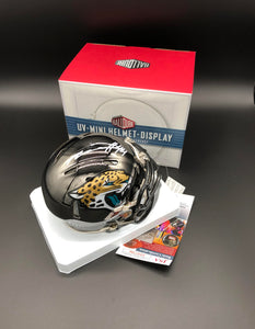 Myles Jack Autographed Jacksonville Jaguars Chrome Mini Helmet (JSA)