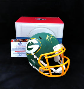 Aaron Rodgers Autographed Green Bay Packers Mini Helmet