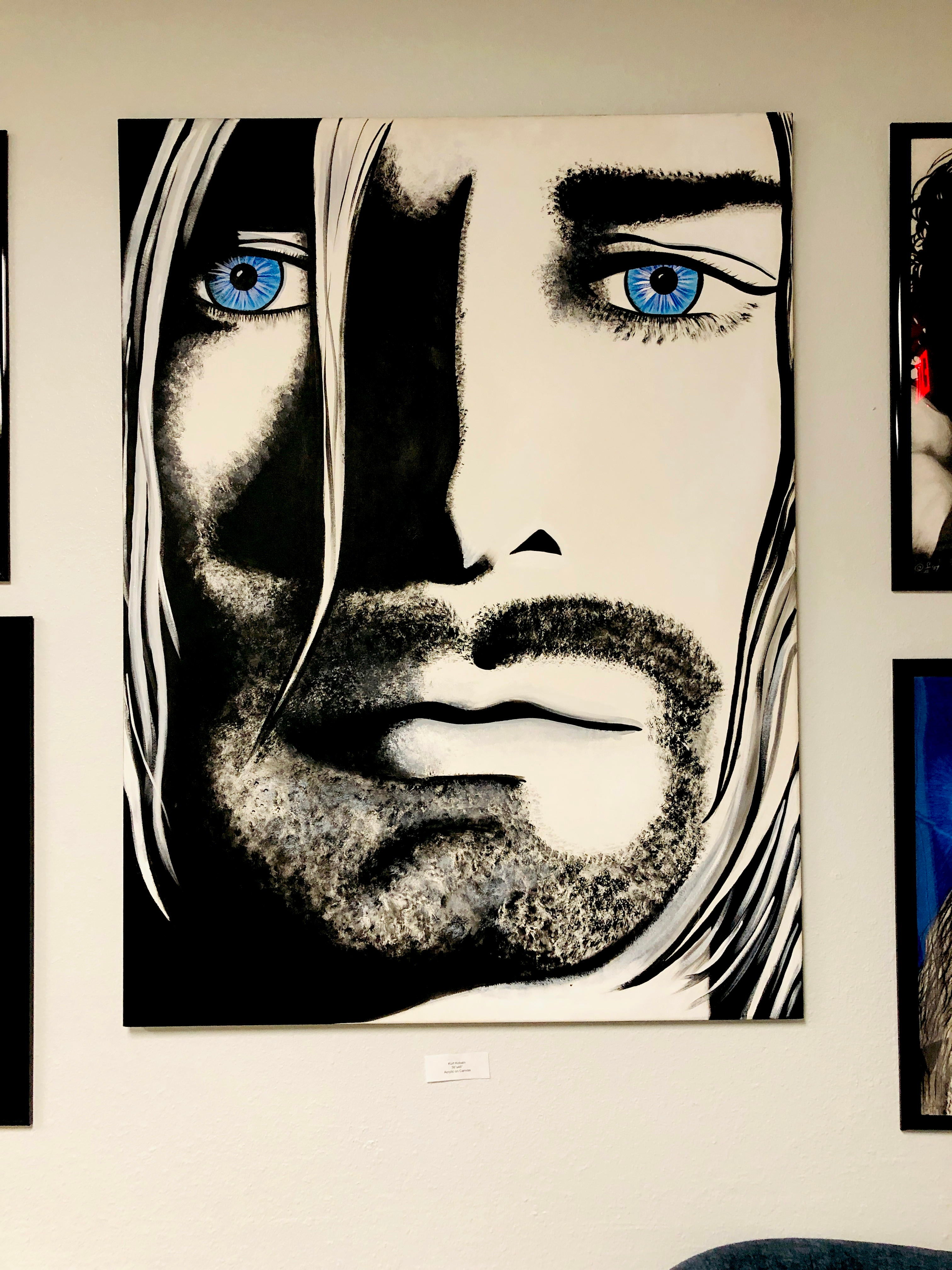 Kurt Cobain F6 size canvas