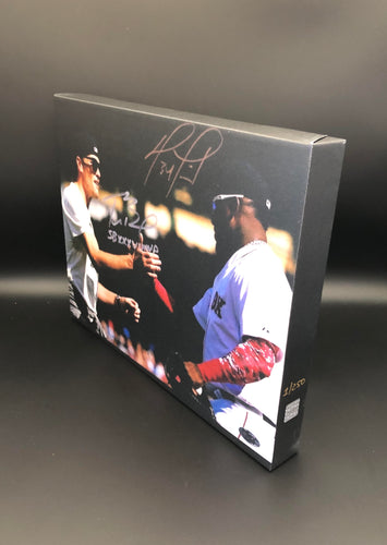 Tom Brady & David Ortiz Facsimile Autograph 11x14 Canvas Print Wall Art