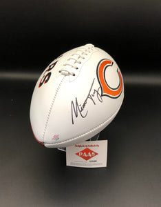 Mitch Trubisky Autographed Chicago Bears Logo Football
