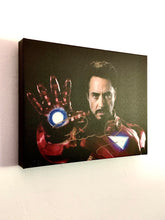 Robert Downey Jr. Iron Man Facsimile Autograph 11x14 Canvas Print Wall Art