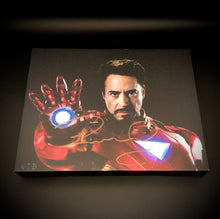 Robert Downey Jr. Iron Man Facsimile Autograph 11x14 Canvas Print Wall Art