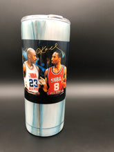 Kobe Bryant & Michael Jordan Facsimile Autograph Custom Tumbler 20oz - One Of A Kind