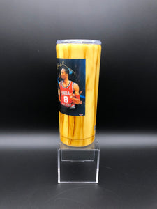 Kobe Bryant & Michael Jordan Facsimile Autograph Custom Tumbler 20oz - One Of A Kind