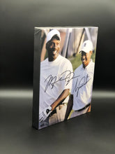 Tiger Woods & Michael Jordan Facsimile Autograph 11x14 Canvas Print Wall Art