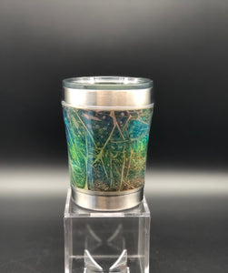 The Aquamarine - One Of A Kind Hand Painted Ozark Trail Custom Tumbler 10 oz.