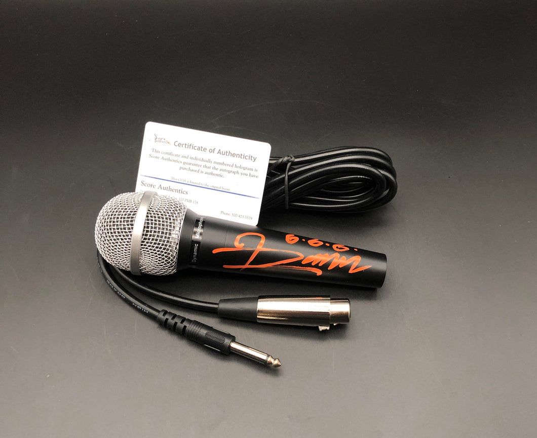 Rob Zombie Autographed Microphone