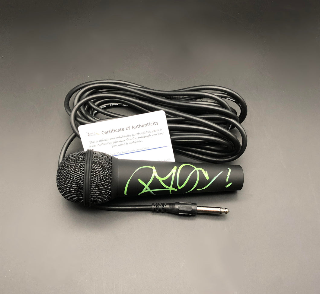Robert Plant Autographed Microphone