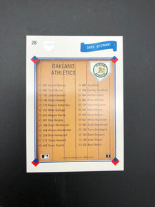 #28 Dave Stewart	Oakland Athletics 1991 Upper Deck Baseball Trading Card