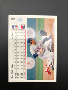 #167 Kent Hrbek Minnesota Twins 1991 Upper Deck Baseball Trading Card