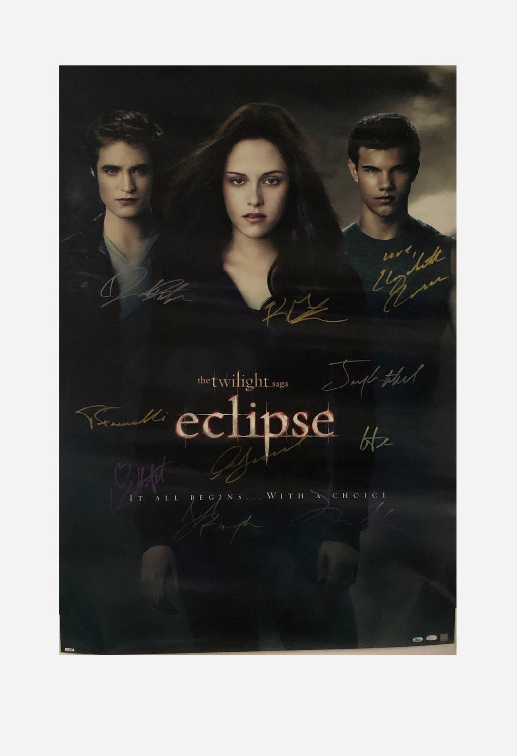 The Twilight Saga: Eclipse Cast Autographed 38.5x27 Poster (Unframed)