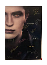 The Twilight Saga: 11.16.12 Forever Cast Autographed Theatrical Character Poster (Unframed)