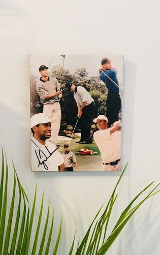 Tiger Woods Facsimile Autograph 11x14 Canvas Print Wall Art