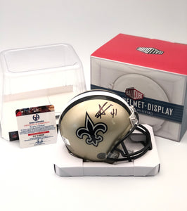 Alvin Kamera Autographed New Orleans Saints Mini Helmet