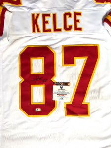 Travis Kelce Autographed Kansas City Chiefs Football Jersey