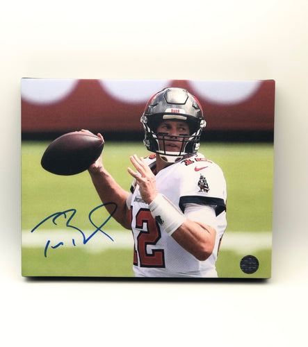 Tom Brady Tampa Bay Buccaneers Facsimile Autograph 11x14 Canvas Print Wall Art