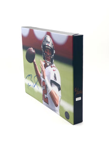 Tom Brady Tampa Bay Buccaneers Facsimile Autograph 11x14 Canvas Print Wall Art