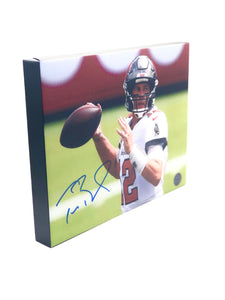 Tom Brady Tampa Bay Buccaneers Facsimile Autograph 11x14 Canvas Print Wall Art