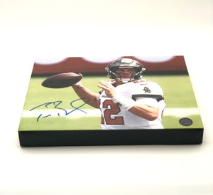 Tom Brady Tampa Bay Buccaneers Facsimile Autograph 11x14 Canvas Print Wall Art