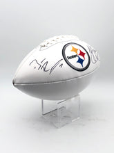 Ben Roethlisberger & JuJu Smith-Schuster Autographed Pittsburgh Steelers Logo Football