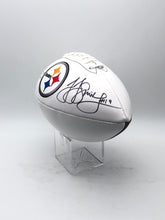Ben Roethlisberger & JuJu Smith-Schuster Autographed Pittsburgh Steelers Logo Football
