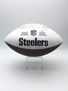 Ben Roethlisberger & JuJu Smith-Schuster Autographed Pittsburgh Steelers Logo Football