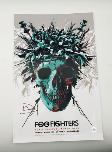 Dave Grohl Foo Fighters Autographed 11x17 Photograph