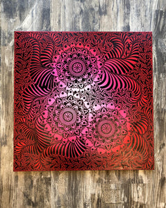 Large Red Mandala