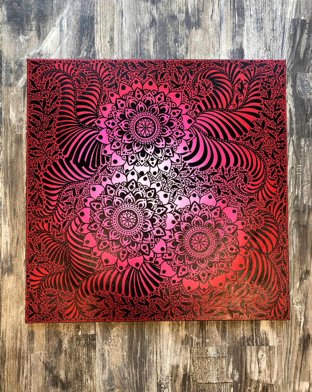 Large Red Mandala