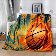3D Printed Soft Flannel Blanket w/ Basketball Patterns