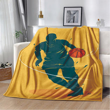 3D Printed Soft Flannel Blanket w/ Basketball Patterns