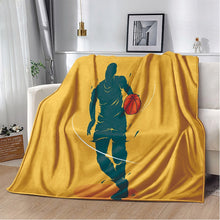 3D Printed Soft Flannel Blanket w/ Basketball Patterns