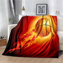 3D Printed Soft Flannel Blanket w/ Basketball Patterns
