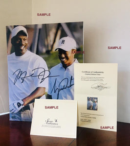 Tiger Woods Facsimile Autograph 11x14 Canvas Print Wall Art