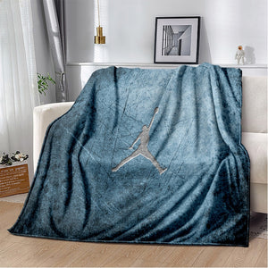 3D Printed Soft Flannel Blanket w/ Basketball Patterns