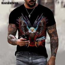 3D American Bald Eagle Graphics  T-shirt Men