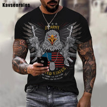 3D American Bald Eagle Graphics  T-shirt Men