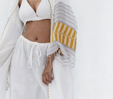 Sosh Collection Boca White Cotton Beach Cover Up - OS