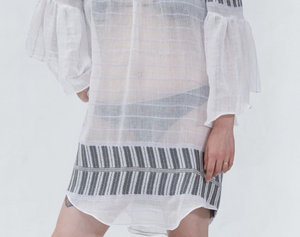 Sosh Osprey Organic Cotton Dress - OS White/Gray