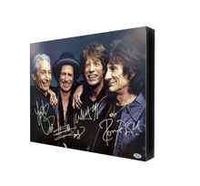 Rolling Stones Facsimile Autograph 11x14 Canvas Print Wall Art