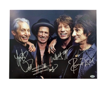 Rolling Stones Facsimile Autograph 11x14 Canvas Print Wall Art