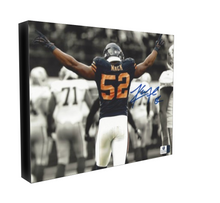 Khalil Mack Chicago Bears Facsimile Autograph 11x14 Canvas Print Wall Art