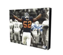 Khalil Mack Chicago Bears Facsimile Autograph 11x14 Canvas Print Wall Art