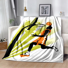 3D Printed Soft Flannel Blanket w/ Basketball Patterns
