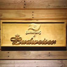 Tampa Bay Buccaneers Budweiser Beer 3D Wooden Bar Sign